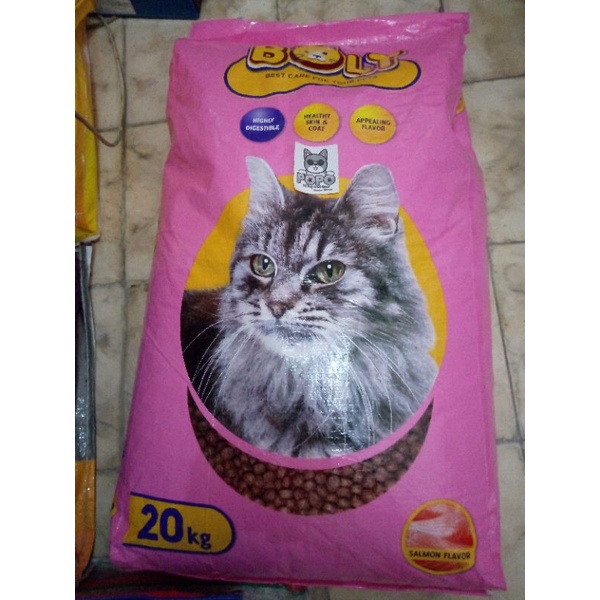 pakan makanan kucing bolt salmon 20kg