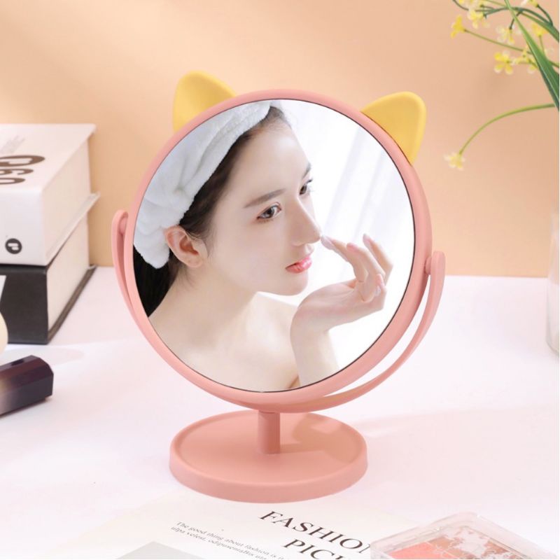 Cermin Makeup Cermin Meja Cermin Make Up Karakter Standing Mirror Cermin Rias