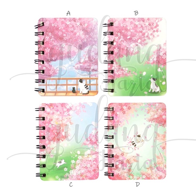 

GCC Notebook A7 Spiral Cat Sakura Buku Motif Kucing Sakura Lucu GCC 308545