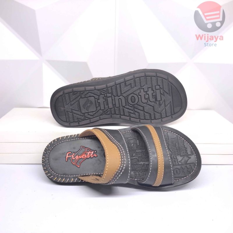 Finotti BPZ Sandal Anak Cowok - Sendal Kulit Kasual Anak Laki-Laki, Original Finotti, Desain Keren dan Berkualitas ATC ATJ JRY