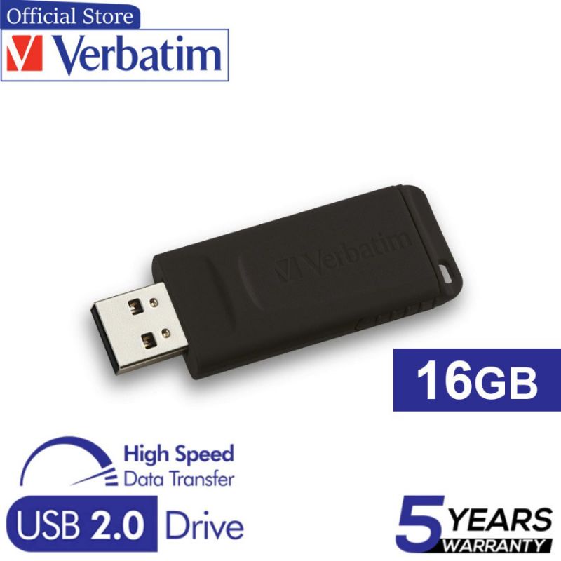 Verbatim Flashdisk 16GB Slider USB 2.0