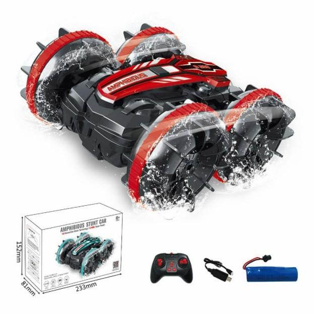 Amphibious Stuntcar Rc Mainan Mobil Diatas Air Dan Darat Amfibi Rc Car