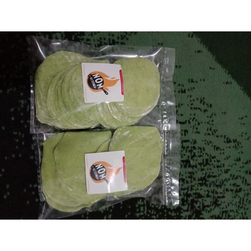 Kulit Dimsum isi 250 gram Hijau Tipis dan Elastis