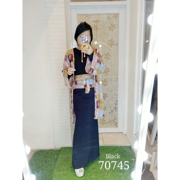 70745 Fullset Gamis Inner + Outer Etnic 4 variasi in one