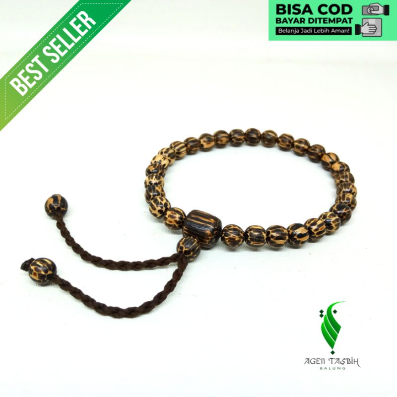 Gelang Cantik Pria Wanita Kayu Liwung Macan Asli