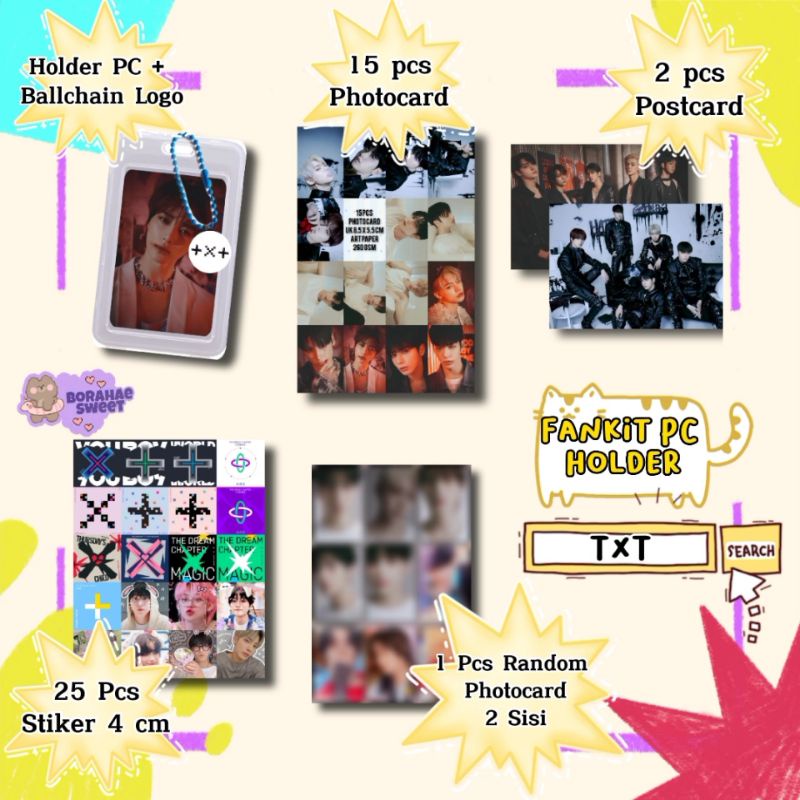 TXT - Fankit PC Holder / Photocard KPOP Set 45 in 1