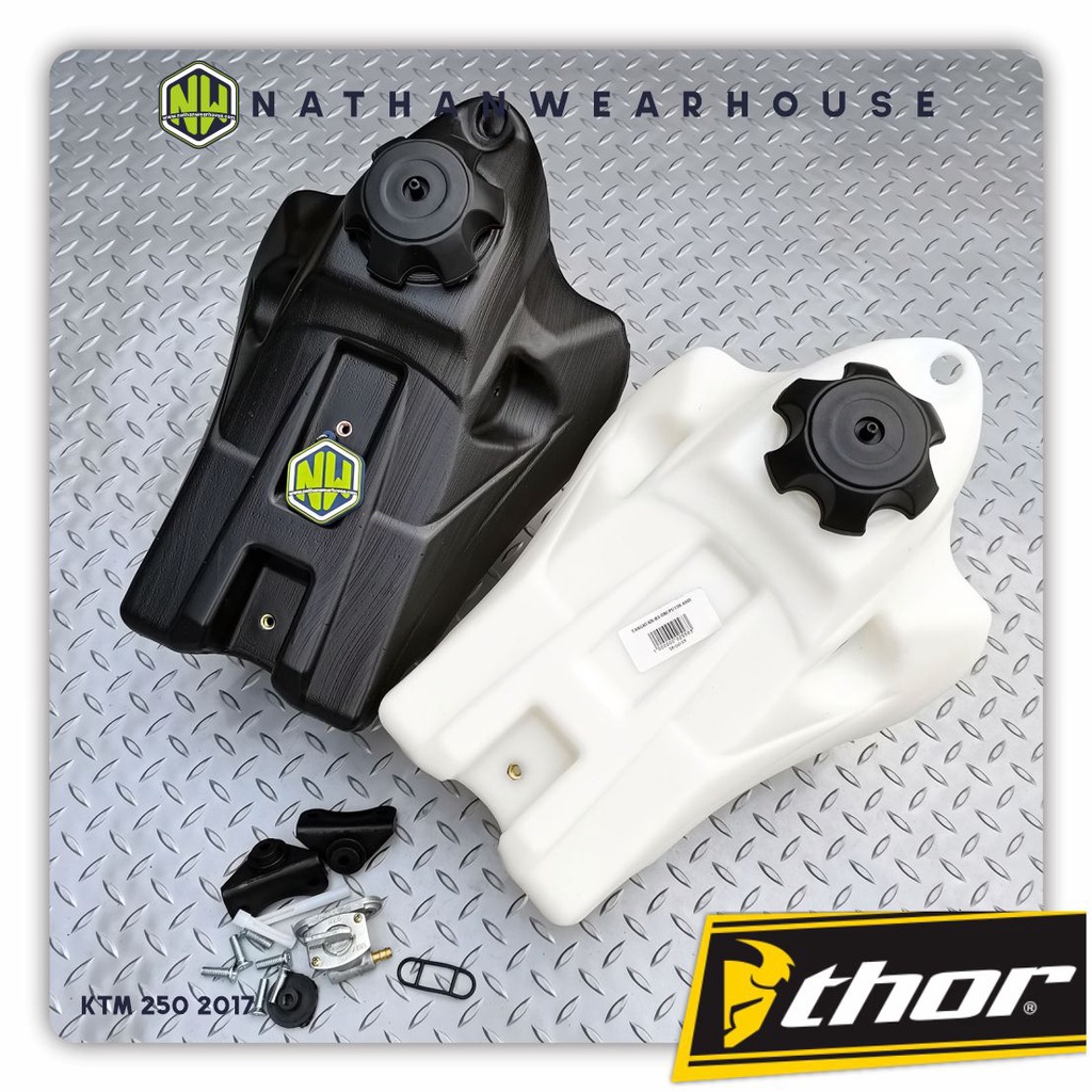 Tangki Tanki Plastik Trail KX 85 Hitam Black Putih White Thor