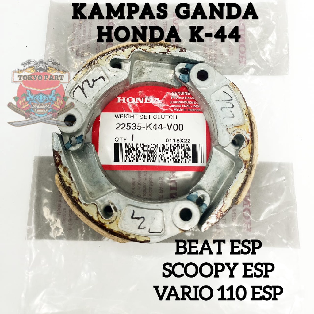 KAMPAS CVT KAMPAS GANDA HONDA K44 KUALITAS 100% ASLI ORIGINAL HONDA AHM SUDAH PASTI PRESISI ANTI SEL