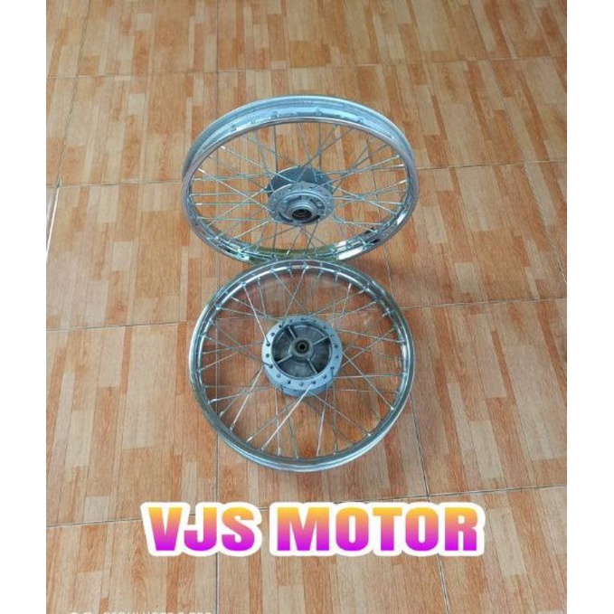 Velg Pelk Set Depan Belakang Motor Supra Fit New /Fit X / Fit S /Supra Jumbo Original