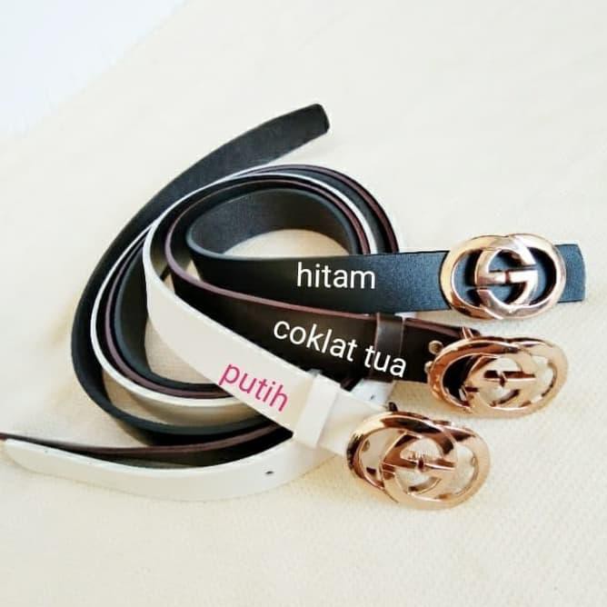 9Hgm Gesper Wanita Model Gucci.Sabuk Ikat Pinggang Import. - Merah 0J4Q