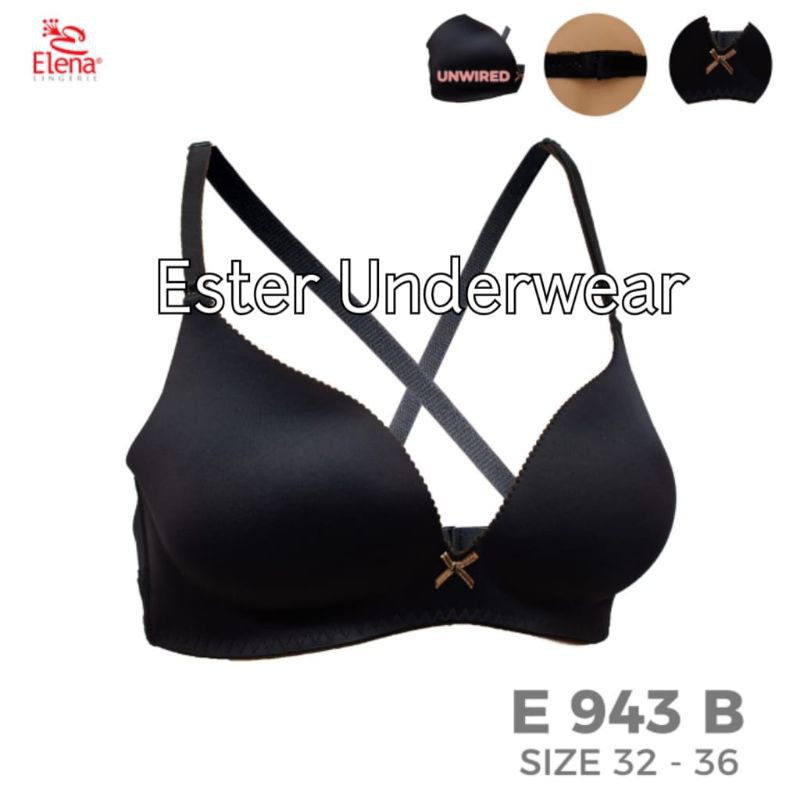 BRA/BH ELENA 943 ORIGINAL ELENA TANPA KAWAT BUSA TIPIS  ISI 1PCS