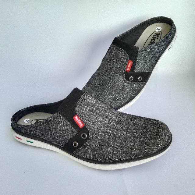 Selop sepatu sandal ADYA2 HTM abu