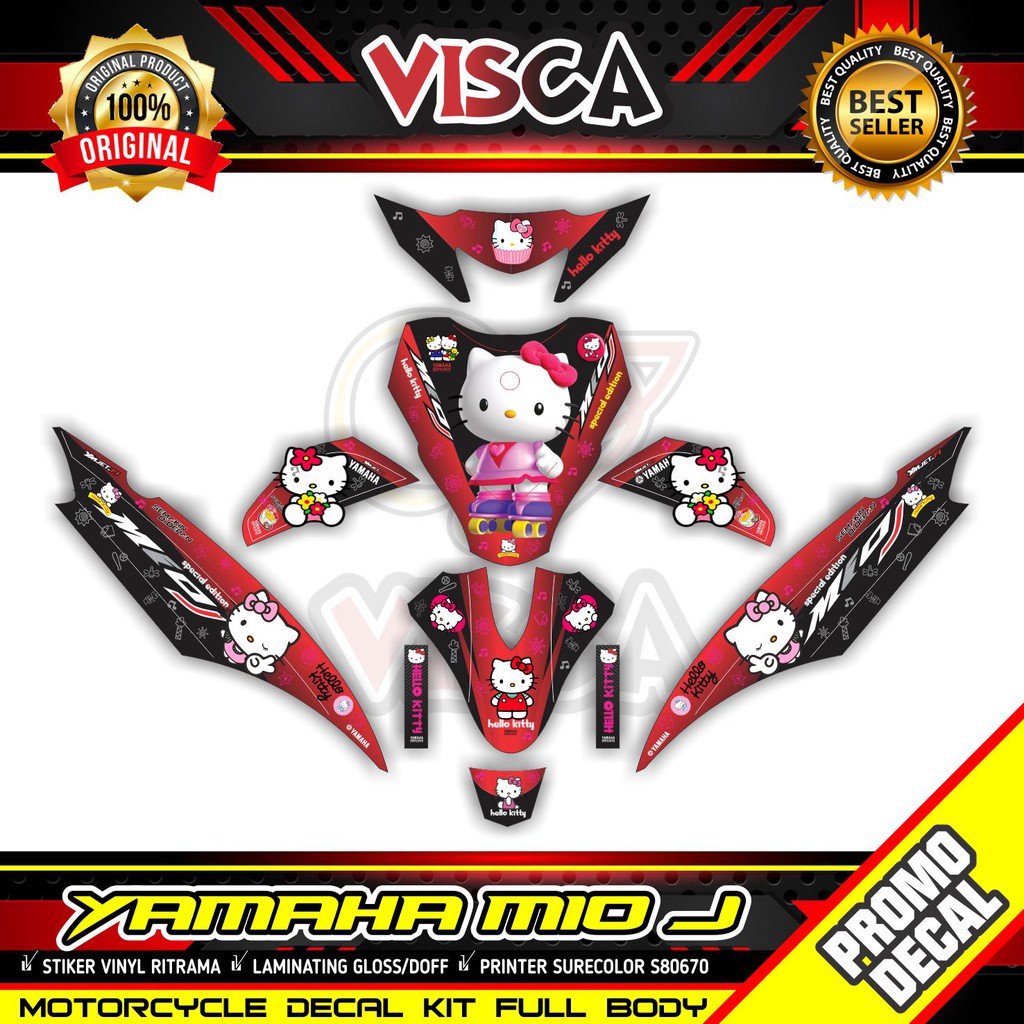 Decal Mio J Full Body Stiker Mio J Full Body Hello Kitty