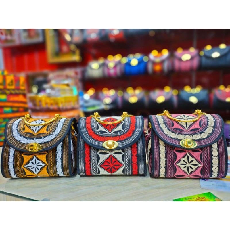 Tas itali khas Aceh | Tas pesta Motif Aceh
