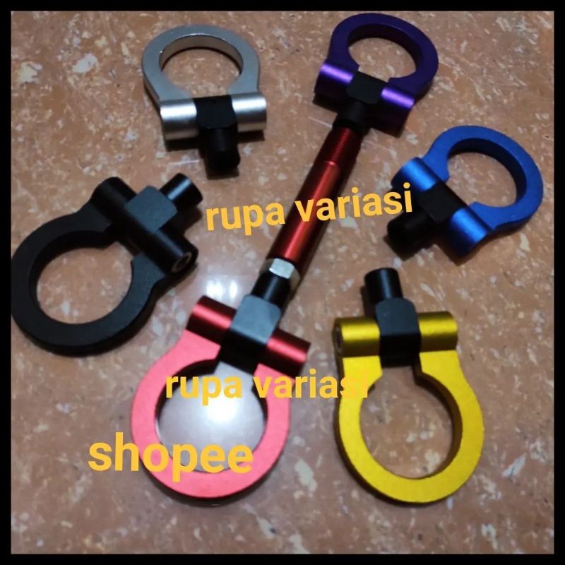 TOWING HOOK BUMPER DEPAN DEREK MOBIL TOYOTA AGYA TRD / calya / sigra etios TIANG PANJANG gr 2022 202