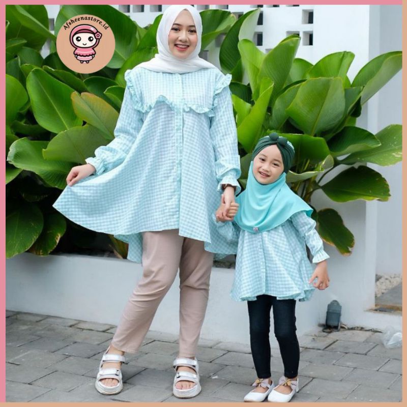 Afsheenastore Tunik Brenda Top By Almahyra kids