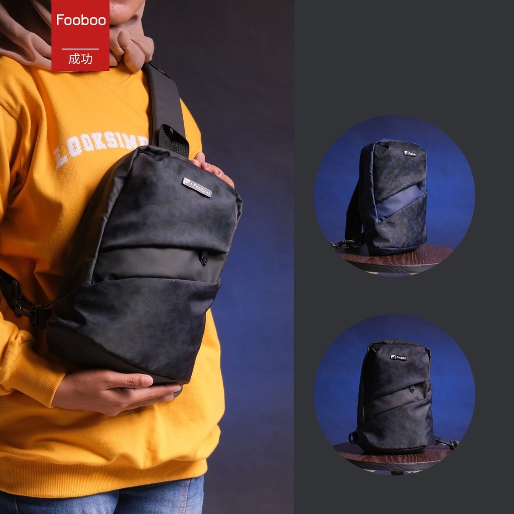 FOOBOO TAS SLINGBAG SELEMPANG PRIA WANITA