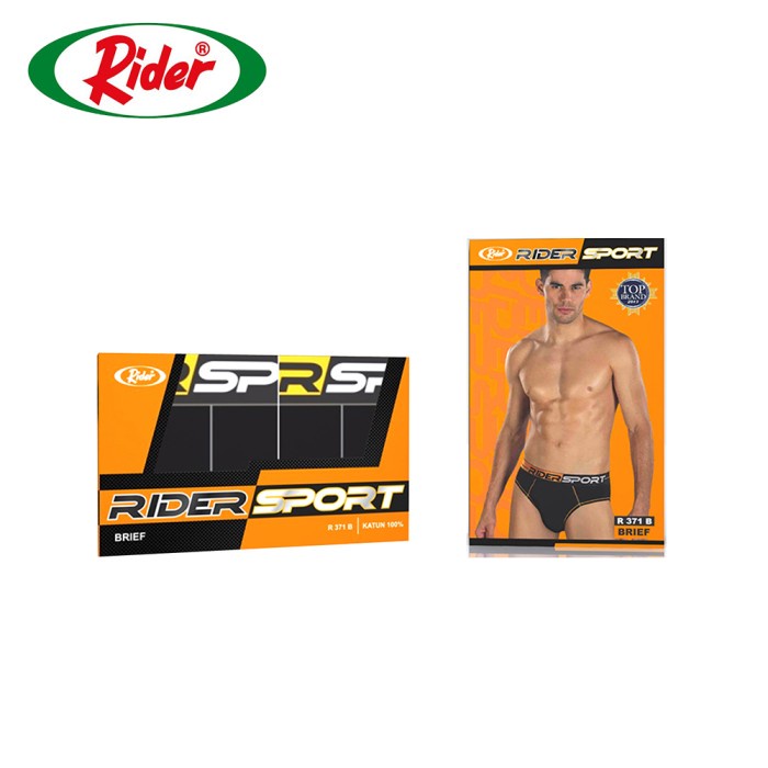 Celana Dalam Pria Rider Sport Brief R371B Mix Warna ( isi 2pc)