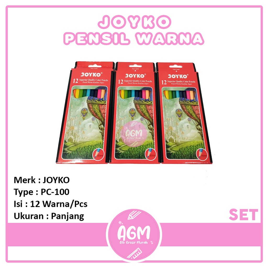 

JOYKO - Pensil Warna CP-100 12 Color - Set