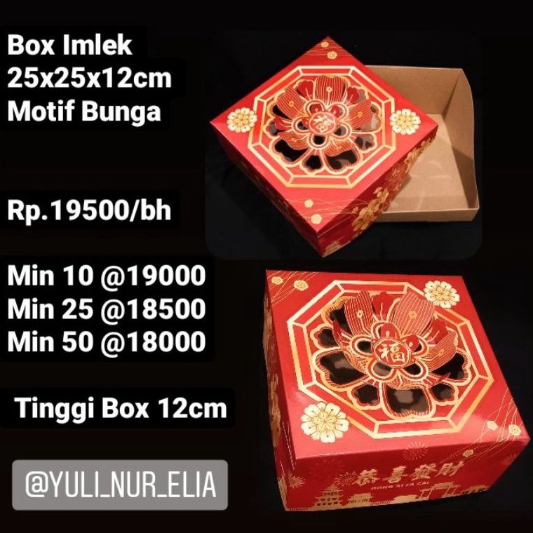 

Box IMLEK 25x25x12cm Motif Bunga