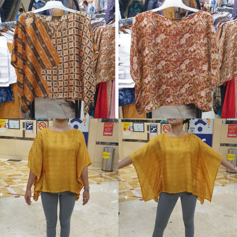 Blouse batik baju viscose loose/atasan batik viskos (KIRIM INSTAN)
