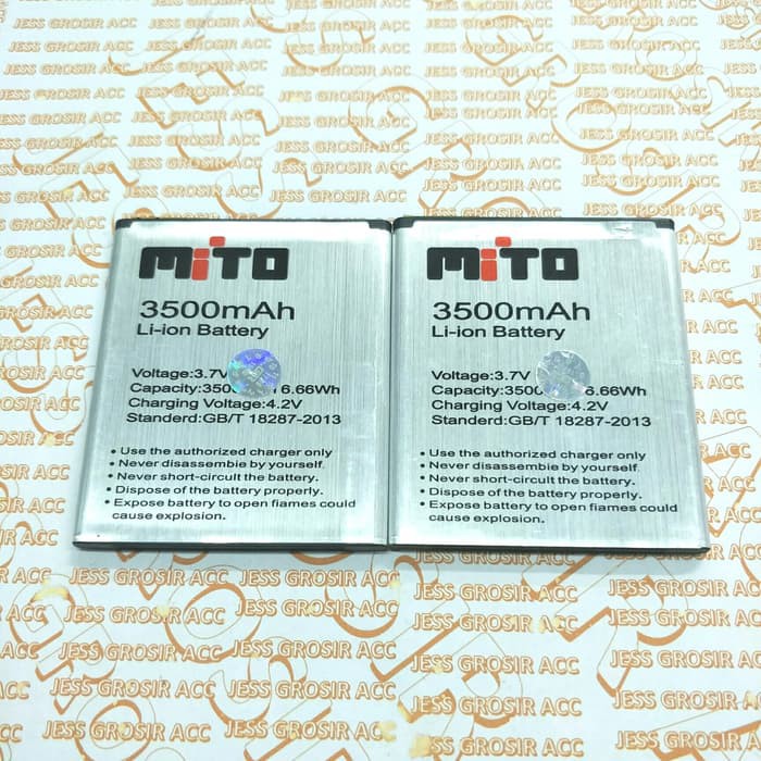 Baterai Battery Batre Double Power MITO A70 , BA-00050 , BA00050