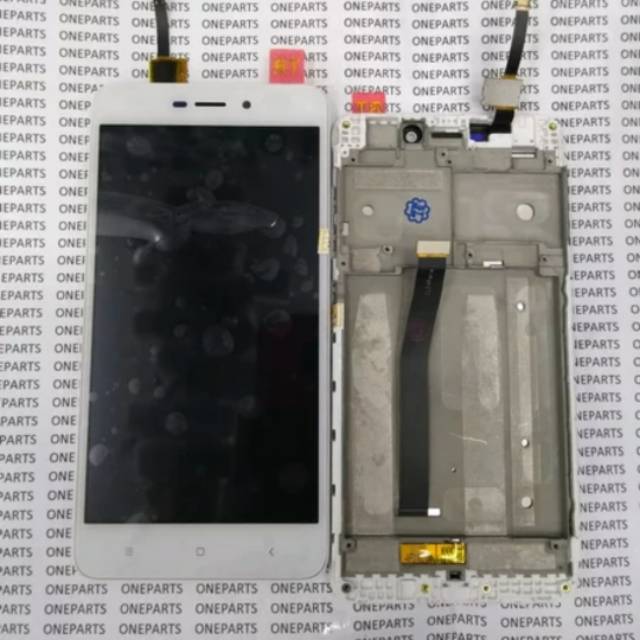 LCD TOUCHSCREEN PLUS FRAME XIAOMI REDMI 4A WHITE ORIGINAL