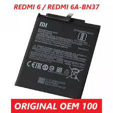 BATERAI XIAOMI REDMI 6 6A BATERAI XIAOMI BN-37 ORIGINAL 100 %