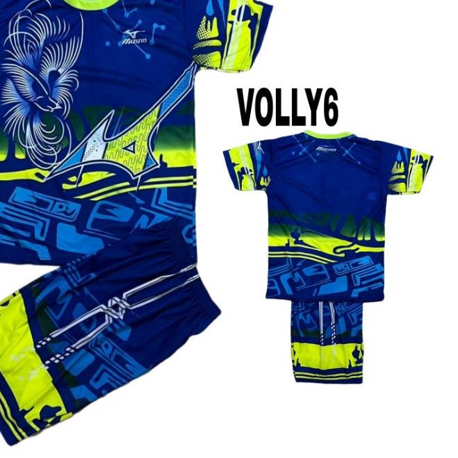 ♥ setelan anak printing voli/baju anak voli/jersey voli/baju volly/setelan badminton anak ✧
