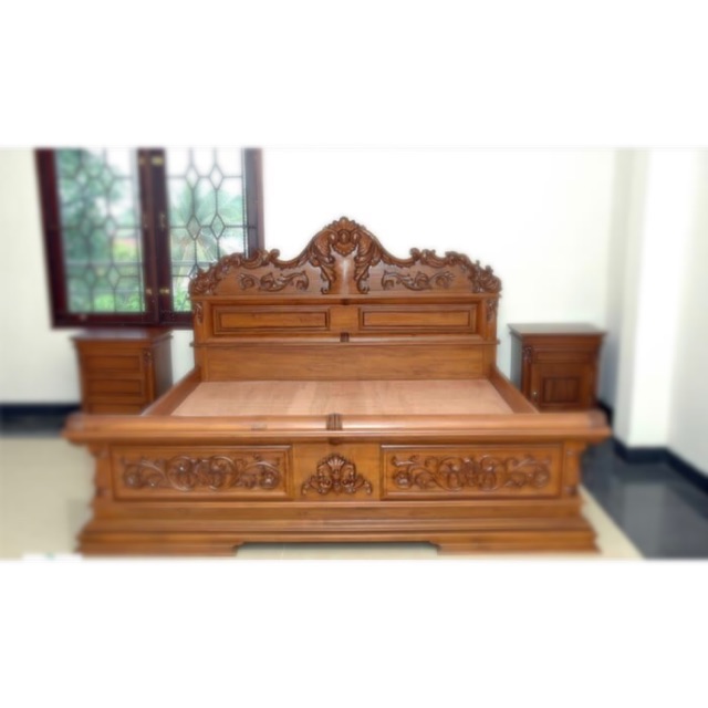 Preloved - Dipan Jati Model Peluru 180x200cm