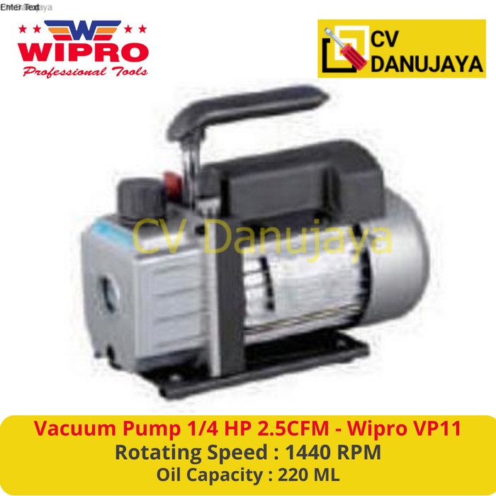 Mesin Pompa Vacum / Vacuum Pump 1/4 HP WIPRO VP-11
