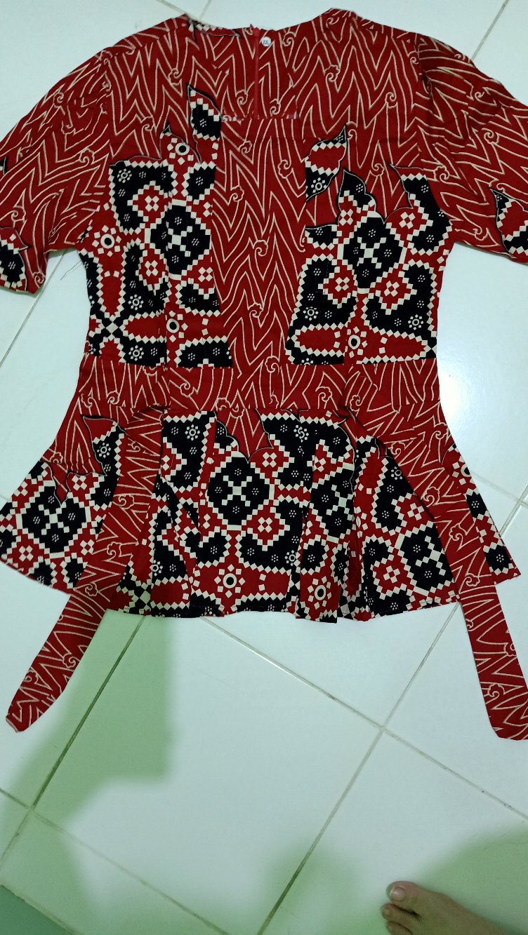 Batik Wanita - Atasan Blouse Batik Wanita Fashion 184 Size= Xxl