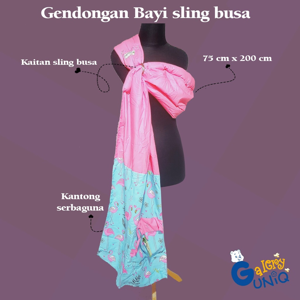 GENDONGAN BAYI SLING BUSA KARAKTER