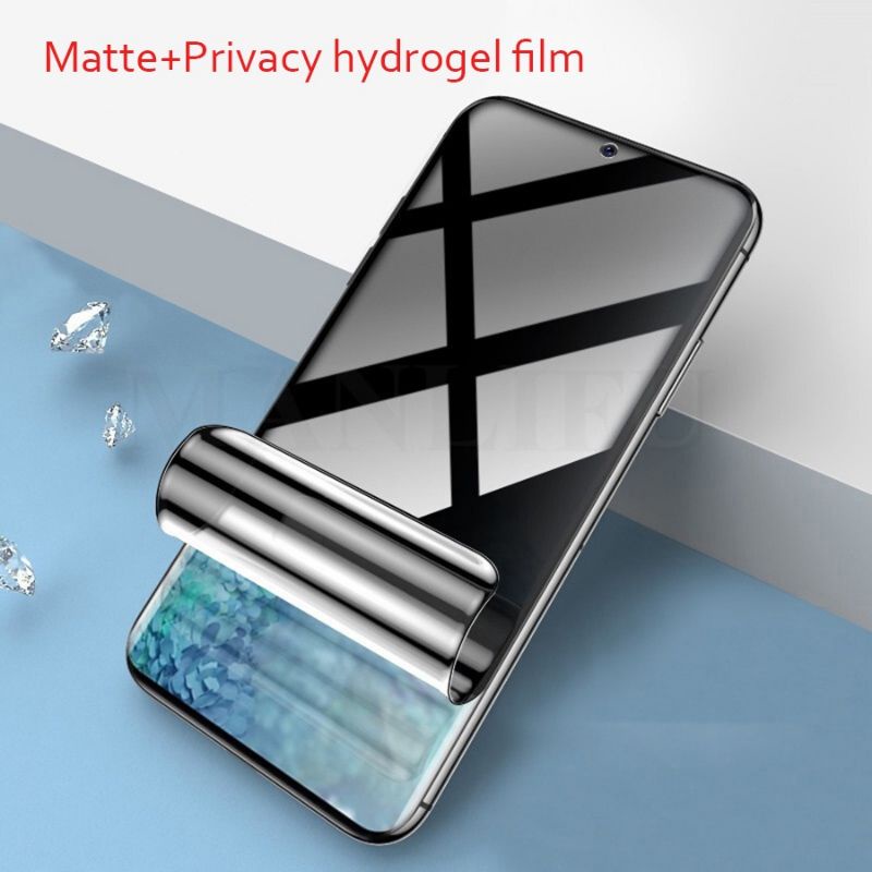 Anti Gores Hydrogel Spy Privacy Samsung M10 M20 M21 M30 M30s M31 M32 M33 M50 M51 M52 M53 Screen Guard Protector Plastik Jelly Lentur Anti Gores Spy Privacy