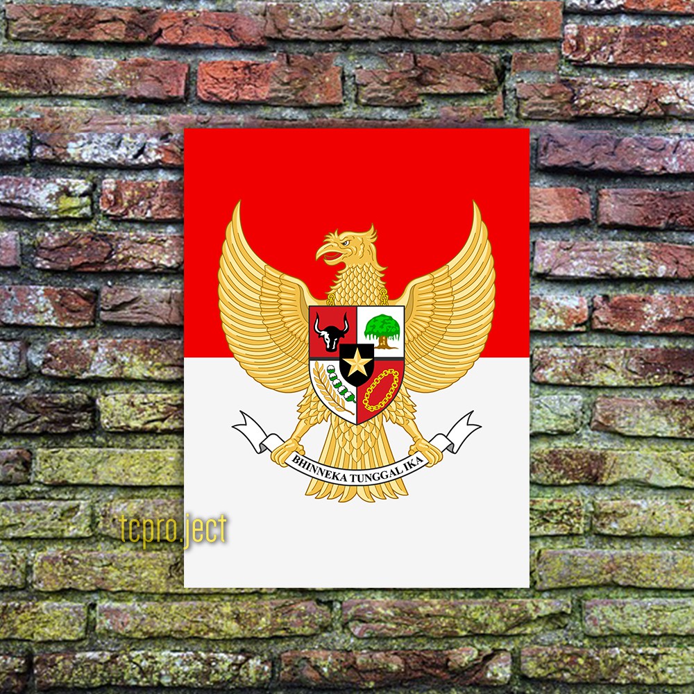 GARUDA PANCASILA POSTER - DEKORASI HIASAN DINDING