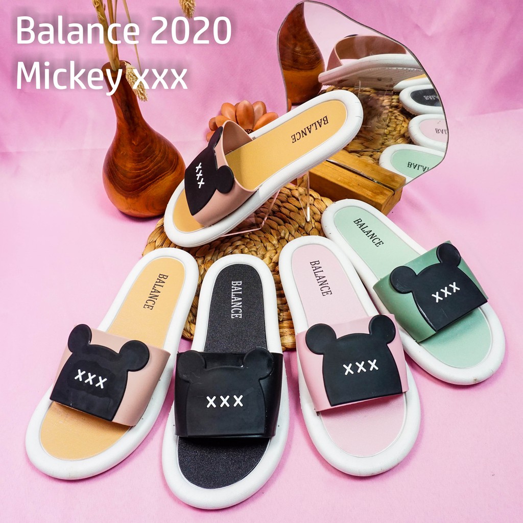 GG Sandal Jelly Wanita Kepala Mickey xxx 2020-A1 ac