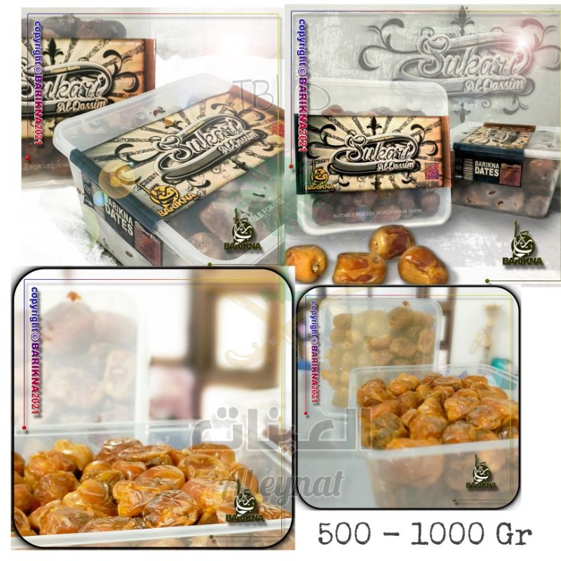 

KURMA SUKARI 500-1000 Gr / Kurma Raja / Kurma Sukari Al Qassim / Kurma Madinah Original