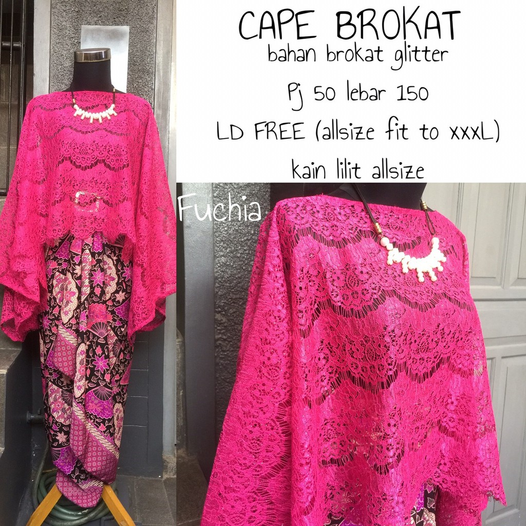 HARGA PROMO!!!!! KEBAYA CAPE BROKAT / KEBAYA BROKAT / KEBAYA BROKAT MODERN / KEBAYA KONDANGAN