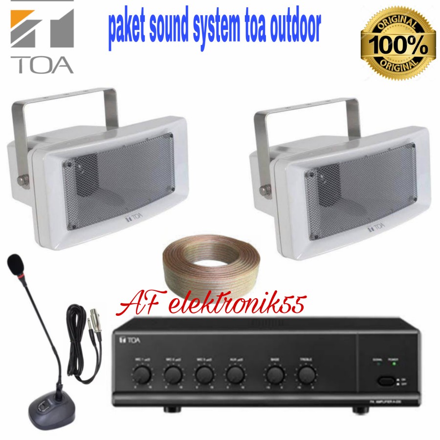 Paket Sound System Toa 2 Horn Speaker Outdoor