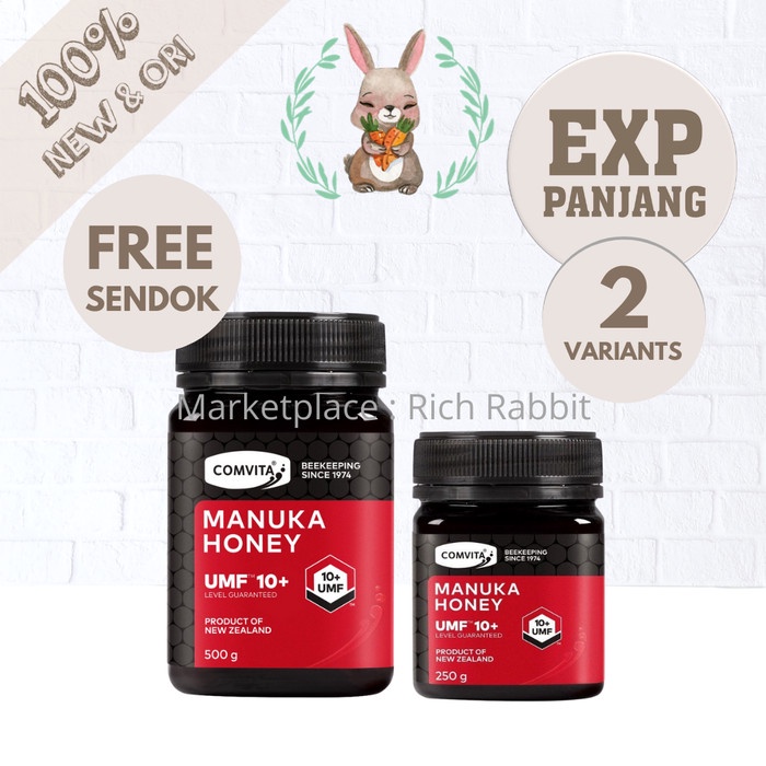 

madu- comvita manuka honey umf 10+ 250 500 gr madu - 250 gr -madu.