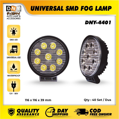 Fog Lamp Universal DNY Smd 9 Titik Bulat