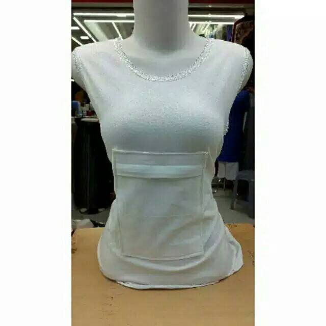 Singlet  Haji wanita kantong depan