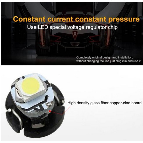 Lampu Led T3 T4.2 T4.7 Dashboard Panel knob AC Speedometer Wedge interior Mobil 2835