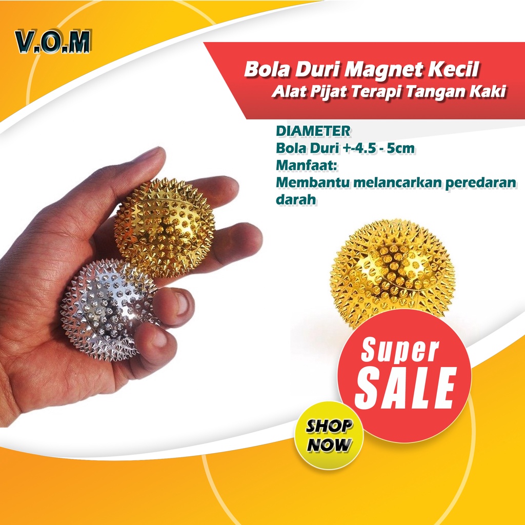 Bola Duri Magnet Kecil / Alat Pijat Terapi Tangan Kaki Kesehatan 0734