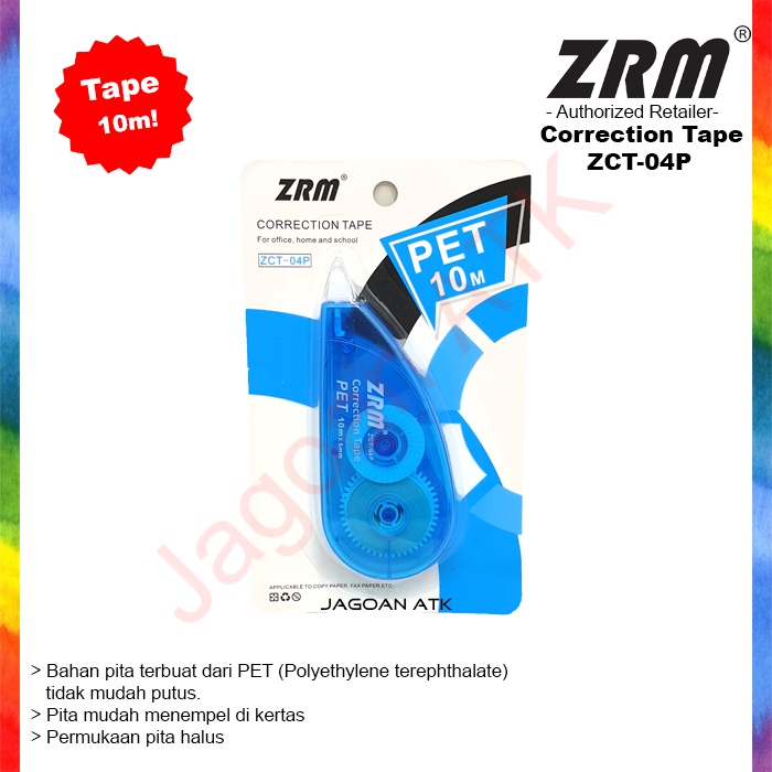 

Correction Tape / Tip-X Kertas (5mmX10m) ZRM ZCT-04 P (Bahan PET)