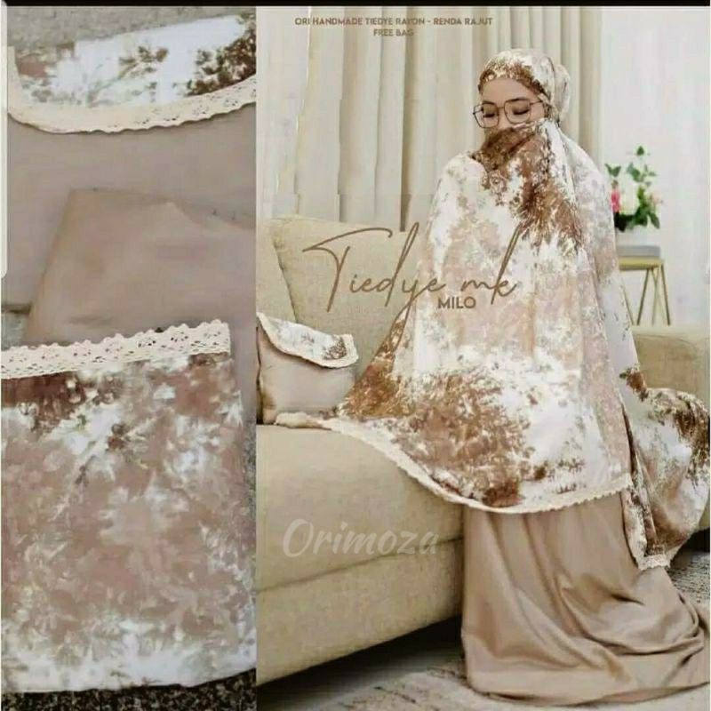 Mukena Wanita Rayon Jumbo Tebal Motif Kekinian