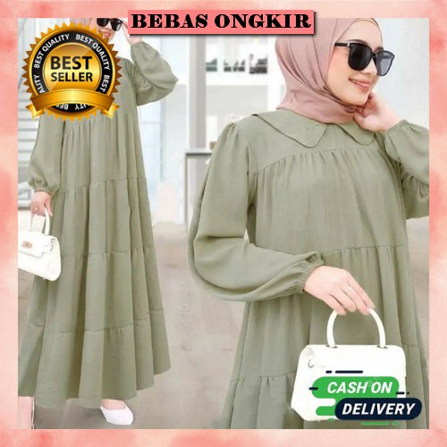 Baju Ghamis Import Gsmis Kondangan Pesta Gmis Muslimah Polos Baju Lebaran Muslim Wanita Games Jumbo 