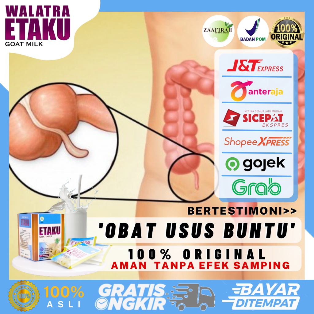 Obat Usus Buntu Radang Peradangan Luka Infeksi Kram Sariawan Usus Kotor Melilit Lengket Bocor Bengka