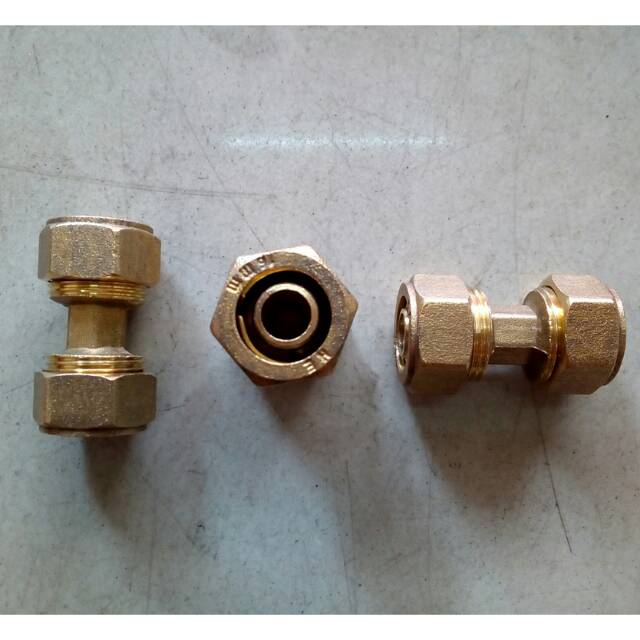 Socket Kuningan Lurus Drat Sambung 1/2&quot;