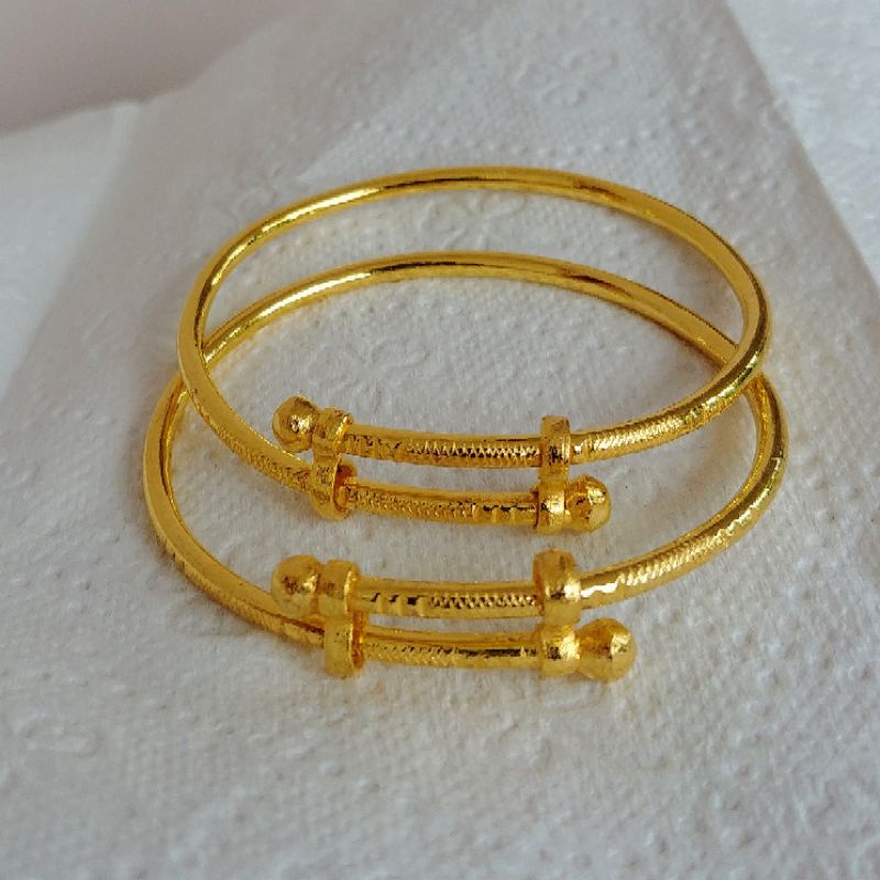 gelang bayi lapis emas 24k